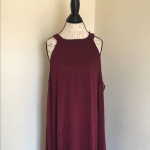 Paper Doll Long Maroon Dress